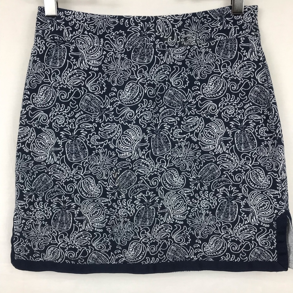 Vineyard Vines Skort Blue Brocade Style Sz 2